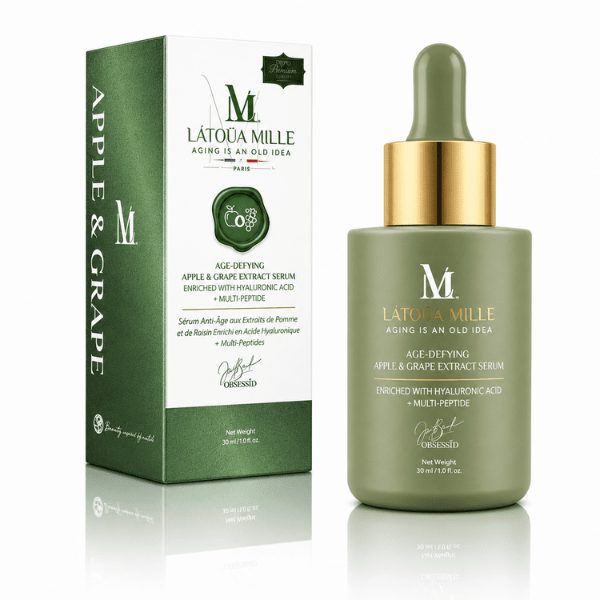 Age-Defying Apple & Grape Extract Serum Enriched With Hyaluronic Acid + Multi-Peptide